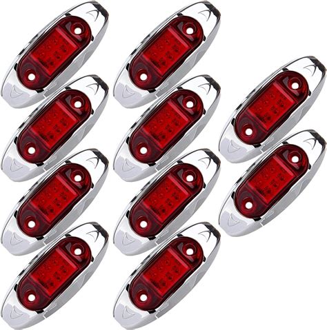 Amazon LBRST Oval LED Trailer Lights Red Led Side Marker Light