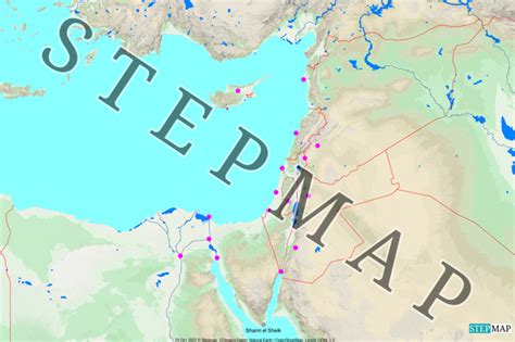 Stepmap Karte Nah Ost Quer Landkarte F R Vorderasien