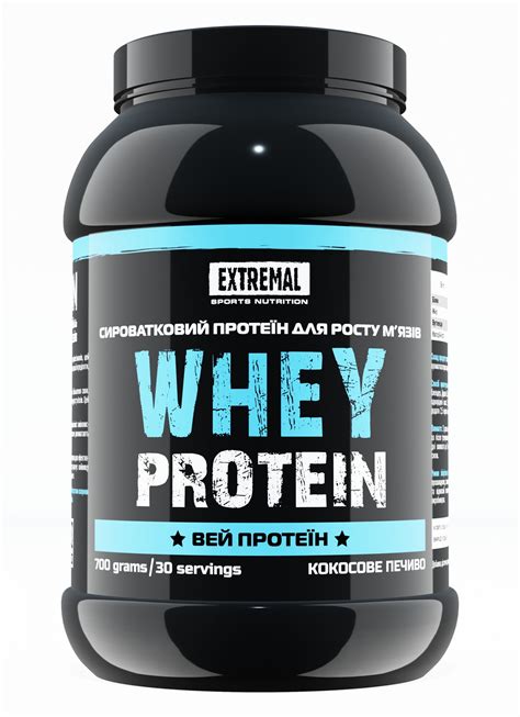 Протеин Extremal Whey Protein 700 г Кокосовое печенье Сывороточный