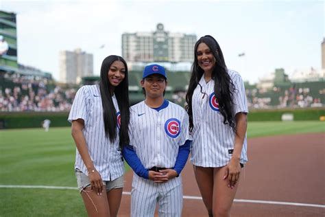 Angel Reese And Kamilla Cardosos First Pitch At The Chicago Cubs Game