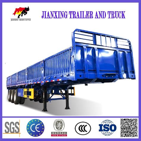 Axles Tons Fence Cargo Trailer China Cargo Transport Side Tipper