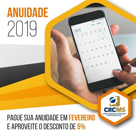 Anuidade 2019 Pague à Vista 5 de Desconto até o Dia 28 02 CRCMS