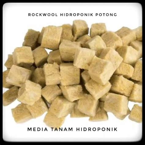 Jual Rockwool Media Tanam Hidroponik Potong Kotak Siap Pakai