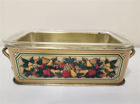 Vintage S Teleflora Bread Pan With Pyrex Dish Insert Included Etsy