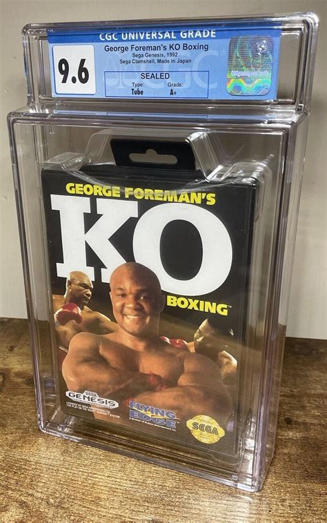 George Foreman S KO Boxing 9 6 A CGC Sealed Sega Genesis Not WATA VGA