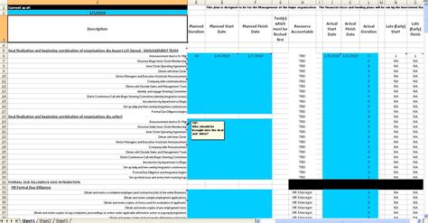 Integration Plan Template Free