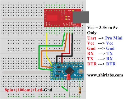 Arduino Pro Mini Diagram