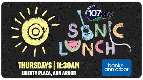 SONIC LUNCH 2024 SUMMER LINEUP WQKL FM