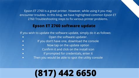 PPT - A Quick Epson ET 2760 Troubleshooting Guide to Fix Errors (817) 442-6650 PowerPoint ...