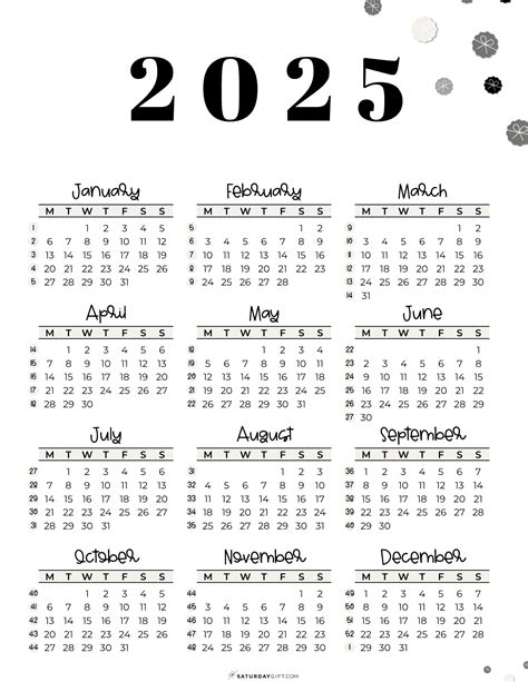 2025 Calendar With Week Numbers Excel Printable Free Online Pedro R Knox