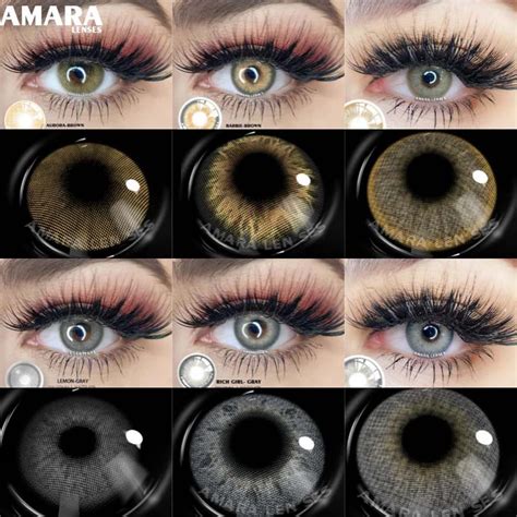 Amara Lentes De Contacto De Colores Lentillas De Ojos Marrones De