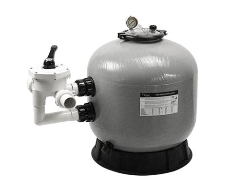 Gray Side Mount Sand Filter For Swimming Pool Flow Rate