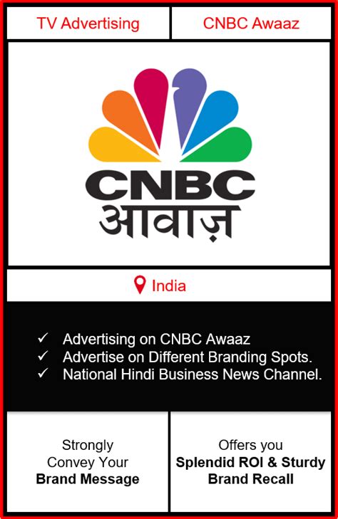 TV Advertising on CNBC Awaaz Channel - CNBC Awaaz Channel Television ...