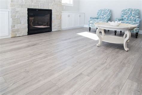 Gray Oak Luxury Vinyl Plank Flooring For Living Room