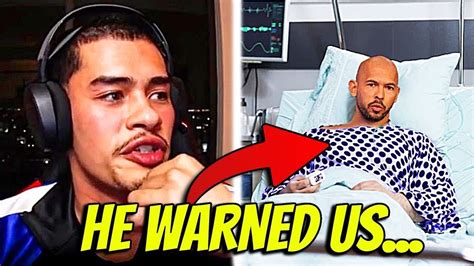 Sneako Reacts To Andrew Tate Rushed To Hospital Youtube