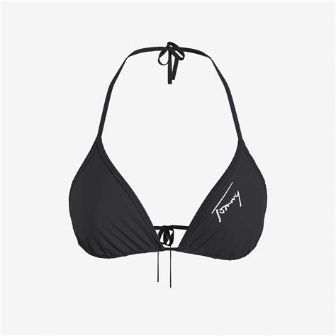 Tommy Hilfiger Triangle Kad N Siyah Bikini St Kadin Mayo Bikini