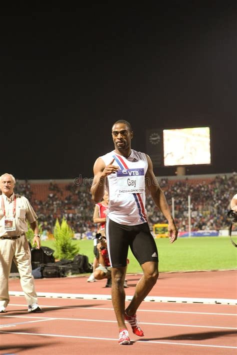 Tyson Gay Mens M World Athletics Final Editorial Stock Photo Image Of League Gold