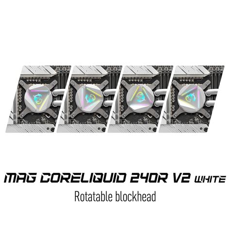 Buy MSI MAG Coreliquid 240R V2 ARGB CPU Liquid Cooler (White ...