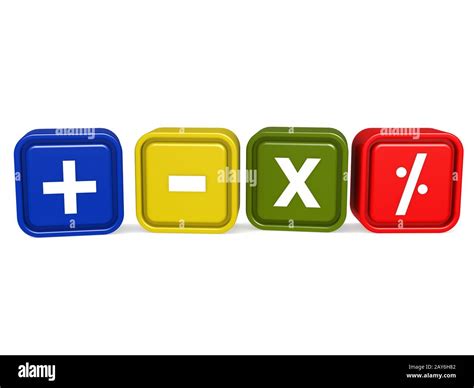 Math sign isolated on white Stock Photo - Alamy