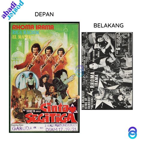 Jual poster film lawas cinta segi tiga - poster film rhoma irama ...