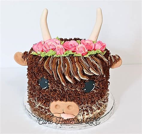 Highland Cow Birthday Cake Decorated Cake By Donna Cakesdecor