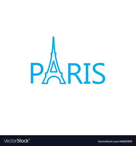 Paris logo Royalty Free Vector Image - VectorStock