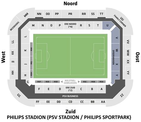 Philips Stadion Seating Chart With Rows And Seat Numbers