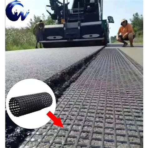 Building Material New Glassfiber Geogrids Bitumen Coated Basalt