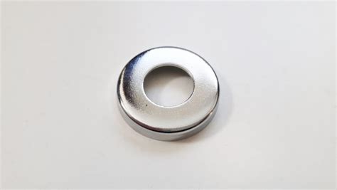 5 X Chrome Pressed Nut Covers Washers 13mm Centre Hole