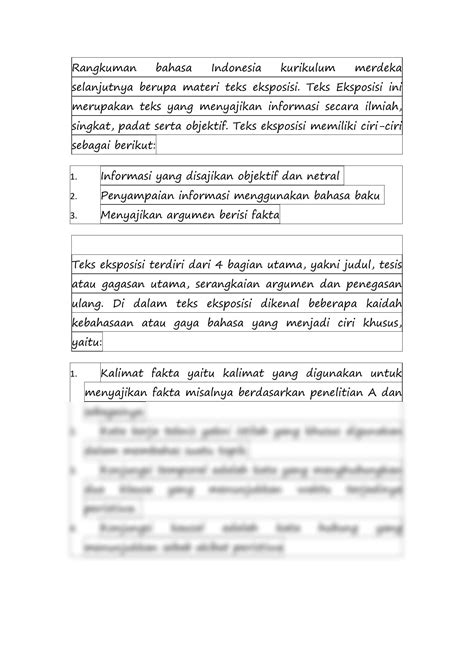 Solution Rangkuman Bahasa Indonesia Studypool