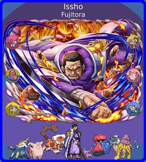 Issho (Fujitora), Pokemon x One Piece Team by LuxrayHeart on DeviantArt