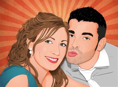 Retrato Personalizado Pareja Tipo C Mic Y Pop Art Retratos Papermint