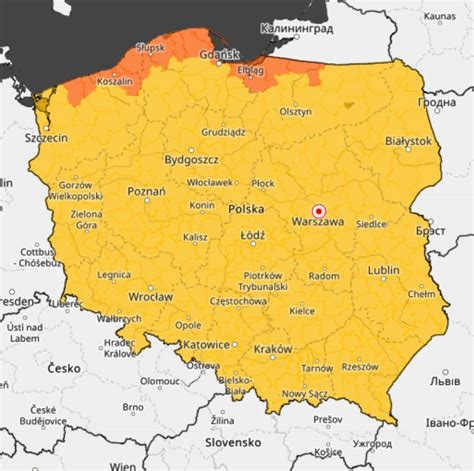 Wichury Coraz Bli Ej Polski Imgw Zapowiada Pomara Czowy Alert Mapa