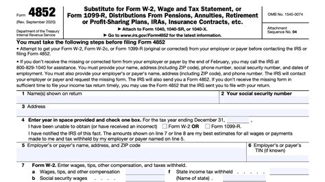 IRS Form W-2 Instructions - Understanding Your Pay Statement