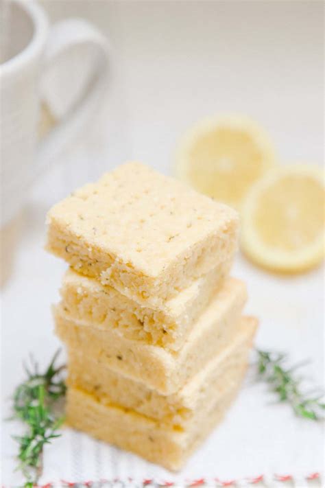 Rosemary Shortbread Bars With Lemon Modern Glam