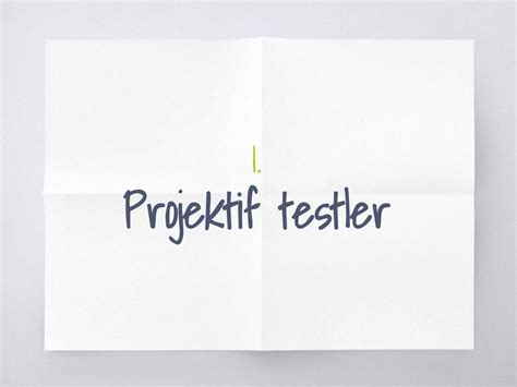 PSİKOLOJİK TESTLER ppt indir