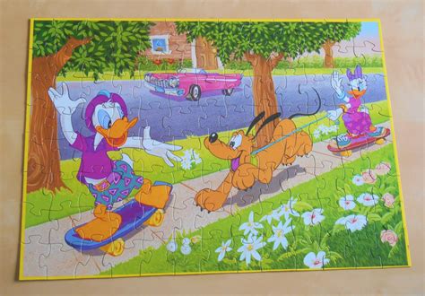 Walt Disney Jigsaw Puzzle Lot 63 100 200 Piece Mickey Minnie Mouse ...