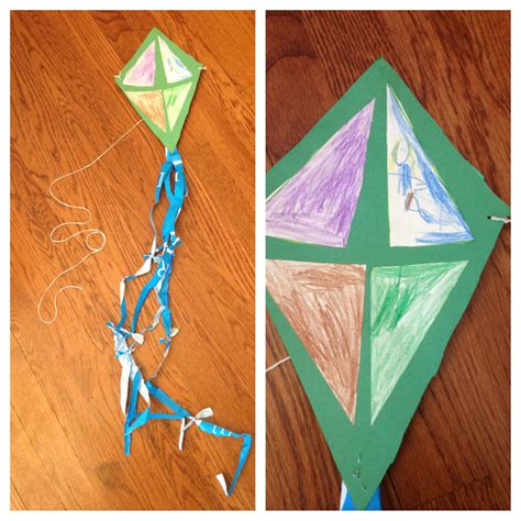 Diy Kite For Preschoolers Simple Easy Recycled Plastic Bag Used For