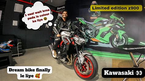 Taking Delivery Of New Superbike Z Kawasaki Superbike Youtube