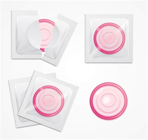 Premium Vector Realistic 3d Detailed Color Condoms Package Set Vector