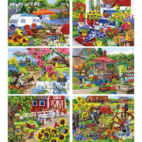 Set Of Nancy Wernersbach Large Piece Jigsaw Puzzles Bits And