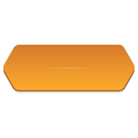 Orange Blank Street Sign Isoview Rounded Edges Black Bg