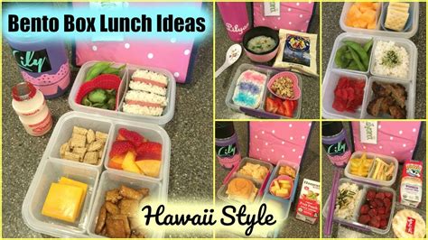 Bento Box Lunch Ideas🍱 Hawaii Style🌺 Week 1 Youtube