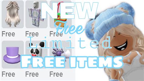 New Free Limited Items Roblox Youtube