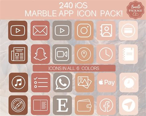 Soft Neutral Theme Ios 14 App Icons 810 Neutral NUDE Pink Etsy UK