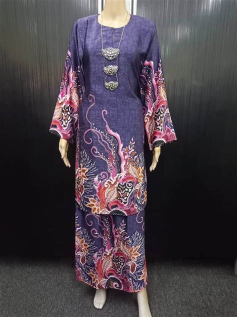 Baju Kurung Pahang Batik Seta Pura Silk KSP22091 BBSdgn Lazada