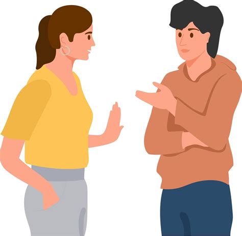 Pareja Joven Hablando Juntos Comunicación Positiva De Amigos