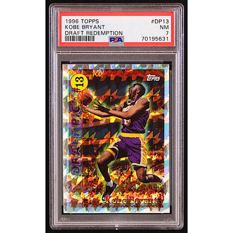 Kobe Bryant Topps Draft Redemption Dp Rc Psa Pristine