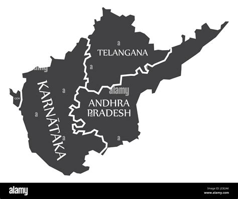 Telangana Outline Map