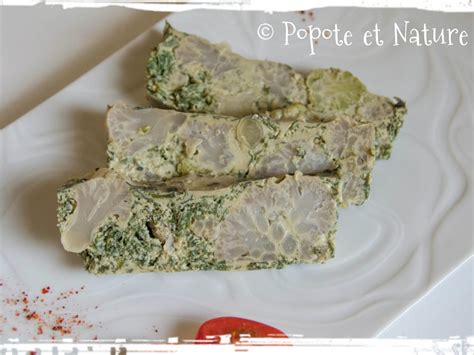 Terrine Froide Aux Orties Et Aux Deux Choux Recette Par Popote Et Nature